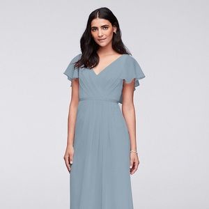 David’s Bridal Dress Dusty Blue